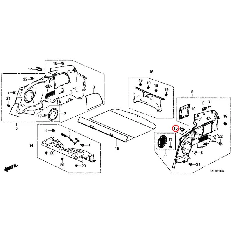 [NEW] JDM HONDA CR-Z ZF1 2012 Side Lining GENUINE OEM - Image 14