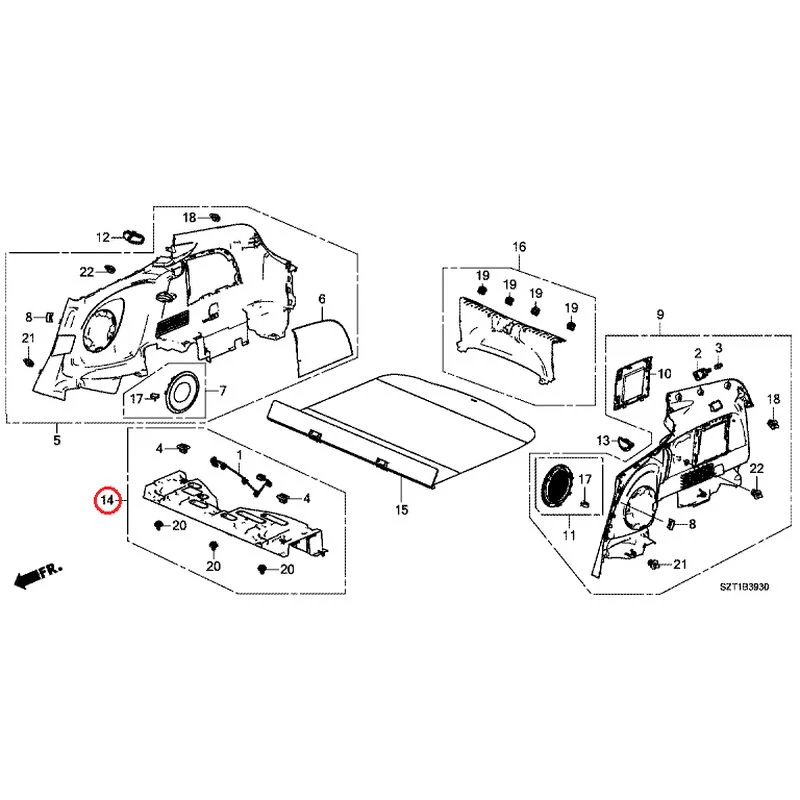 [NEW] JDM HONDA CR-Z ZF1 2012 Side Lining GENUINE OEM - Image 15