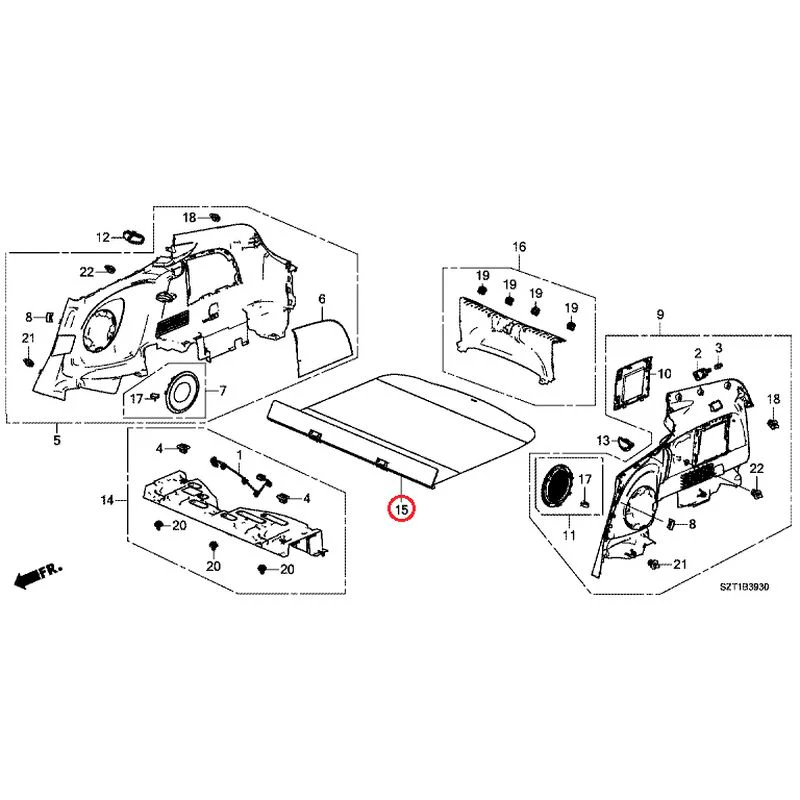[NEW] JDM HONDA CR-Z ZF1 2012 Side Lining GENUINE OEM - Image 16