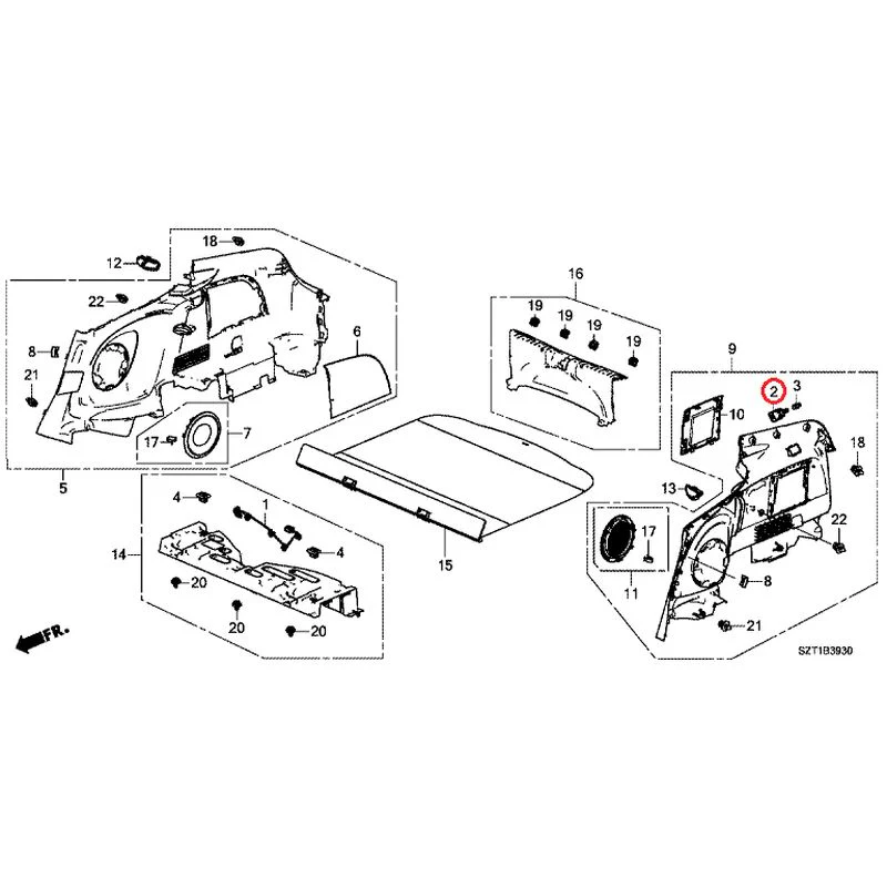 [NEW] JDM HONDA CR-Z ZF1 2012 Side Lining GENUINE OEM - Image 2