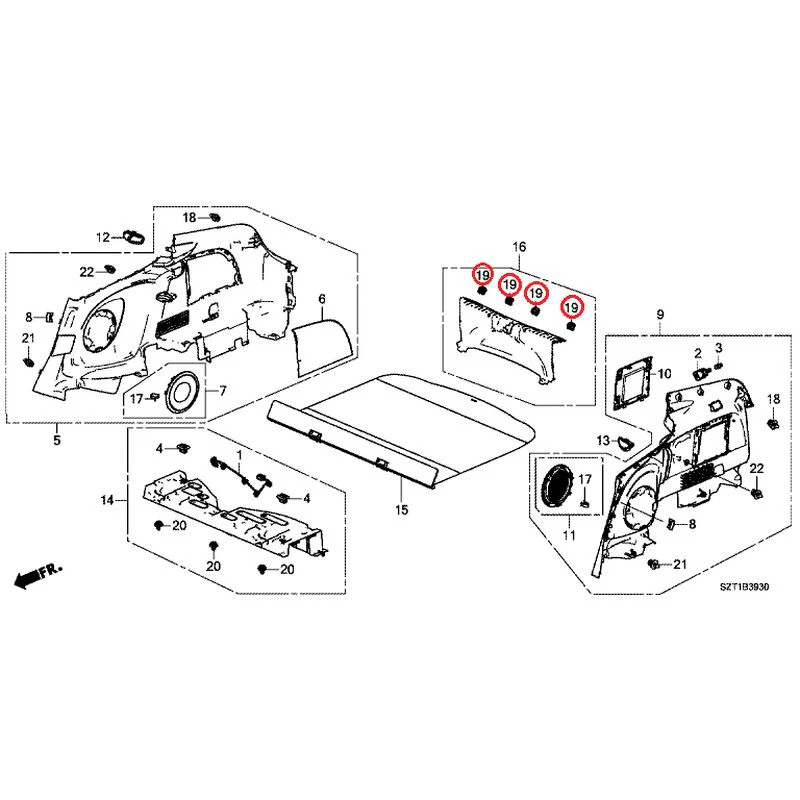 [NEW] JDM HONDA CR-Z ZF1 2012 Side Lining GENUINE OEM - Image 20