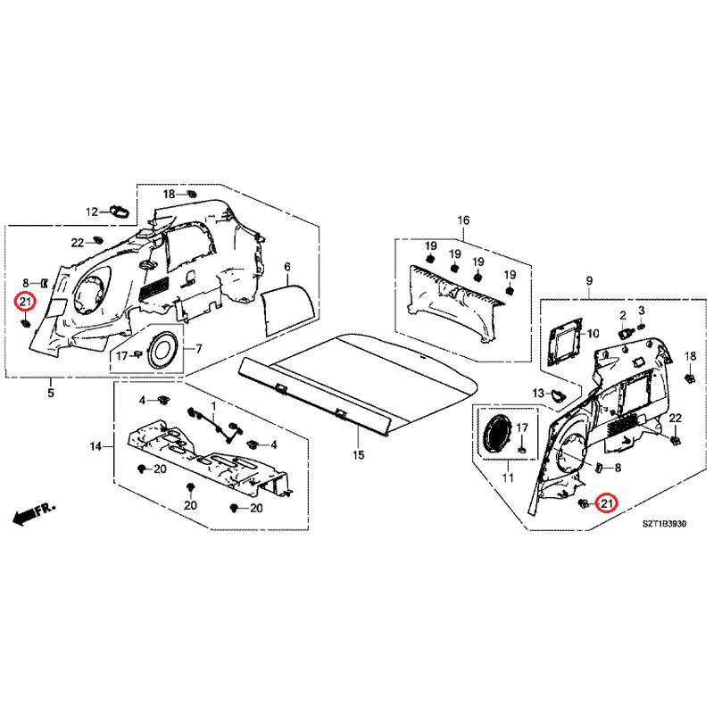 [NEW] JDM HONDA CR-Z ZF1 2012 Side Lining GENUINE OEM - Image 22