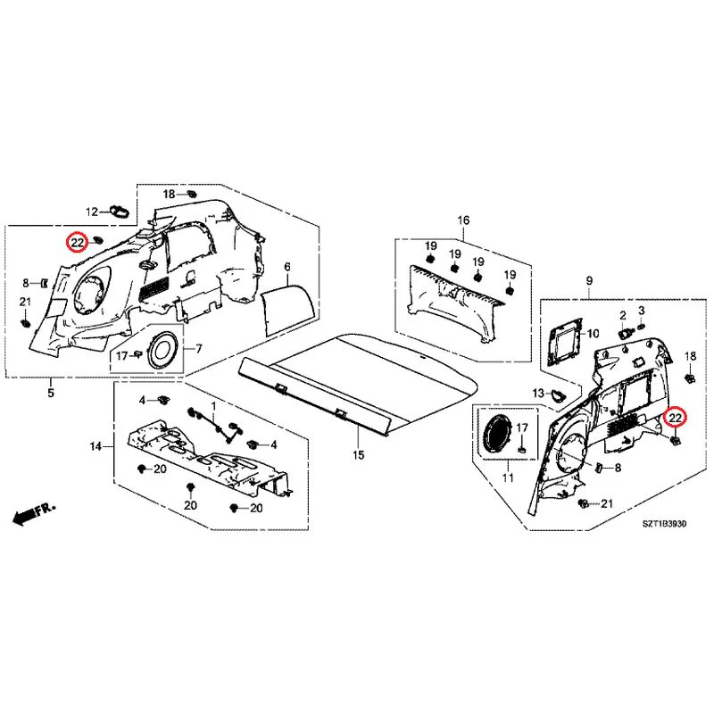 [NEW] JDM HONDA CR-Z ZF1 2012 Side Lining GENUINE OEM - Image 23