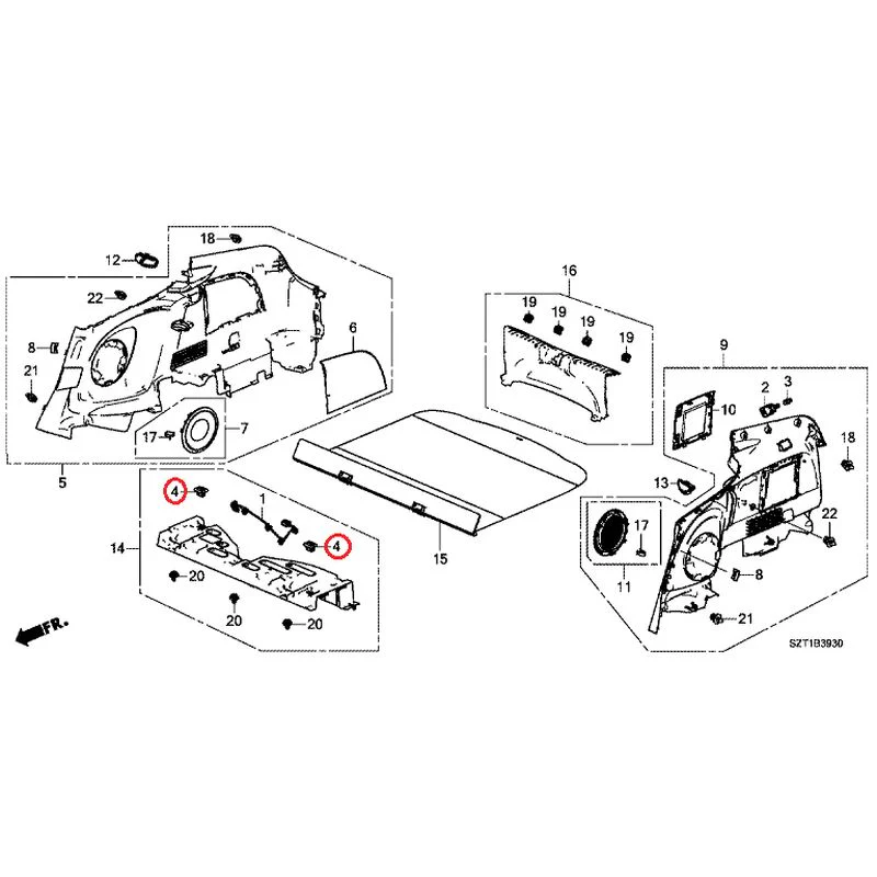 [NEW] JDM HONDA CR-Z ZF1 2012 Side Lining GENUINE OEM - Image 4