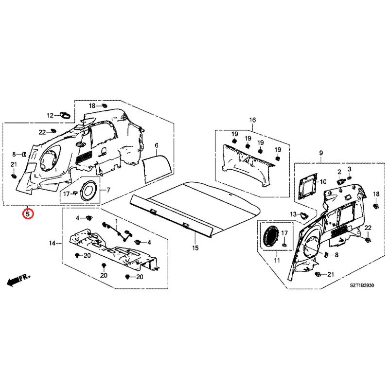 [NEW] JDM HONDA CR-Z ZF1 2012 Side Lining GENUINE OEM - Image 5