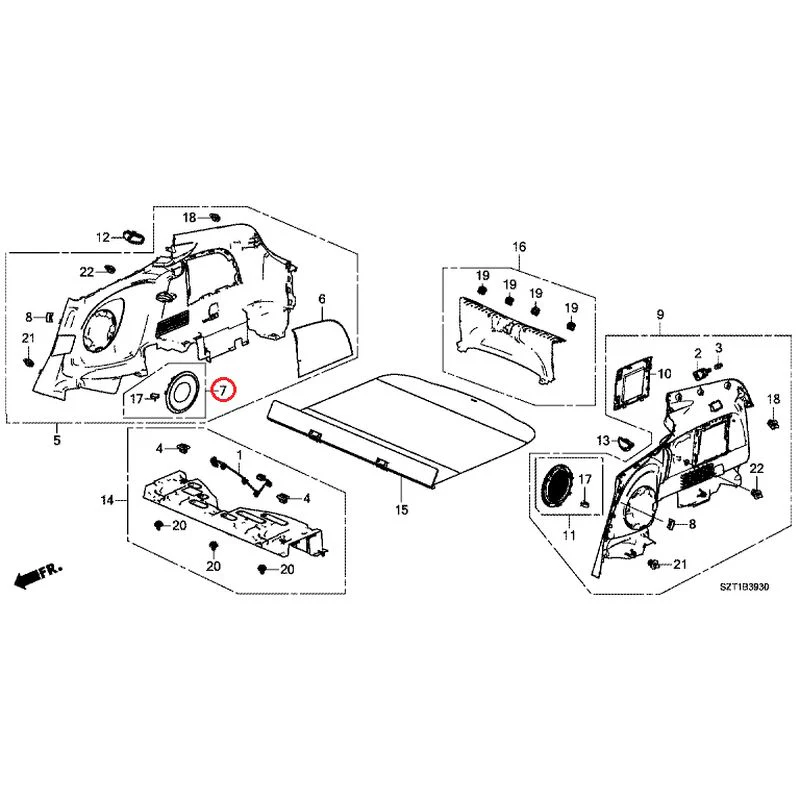 [NEW] JDM HONDA CR-Z ZF1 2012 Side Lining GENUINE OEM - Image 7
