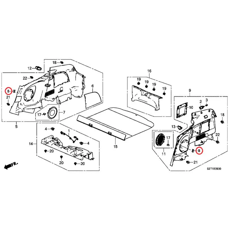 [NEW] JDM HONDA CR-Z ZF1 2012 Side Lining GENUINE OEM - Image 8