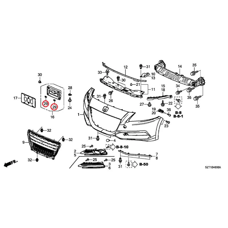 [NEW] JDM HONDA CR-Z ZF1 2012 Front Bumper GENUINE OEM - Image 42