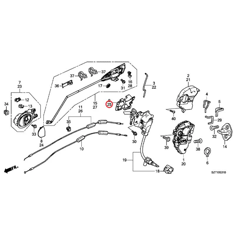 [NEW] JDM HONDA CR-Z ZF1 2012 Door Locks/Outer Handles GENUINE OEM - Image 33
