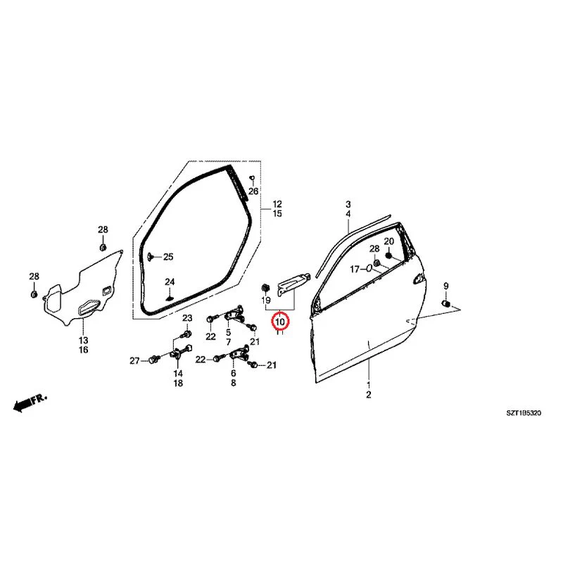 [NEW] JDM HONDA CR-Z ZF1 2012 Door Panels GENUINE OEM - Image 11