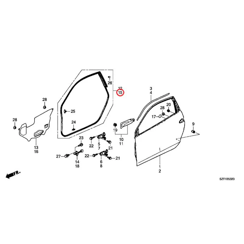 [NEW] JDM HONDA CR-Z ZF1 2012 Door Panels GENUINE OEM - Image 16
