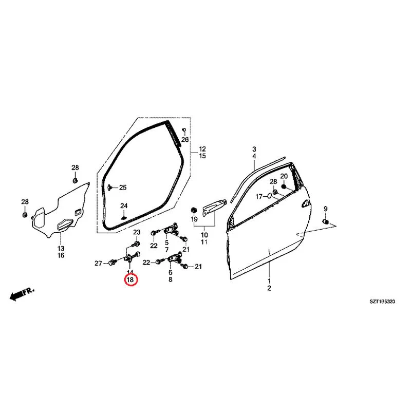 [NEW] JDM HONDA CR-Z ZF1 2012 Door Panels GENUINE OEM - Image 19
