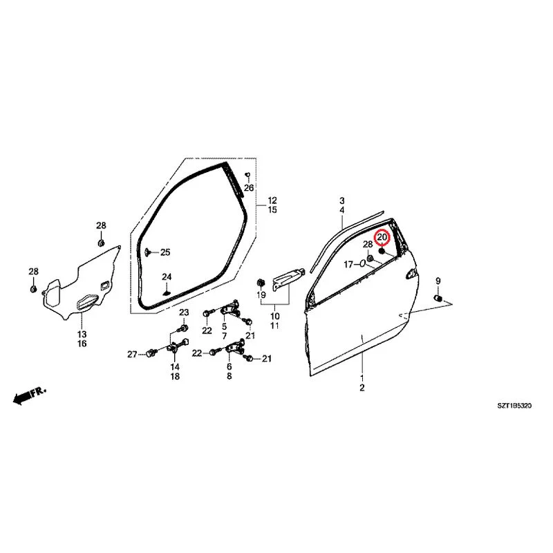[NEW] JDM HONDA CR-Z ZF1 2012 Door Panels GENUINE OEM - Image 21