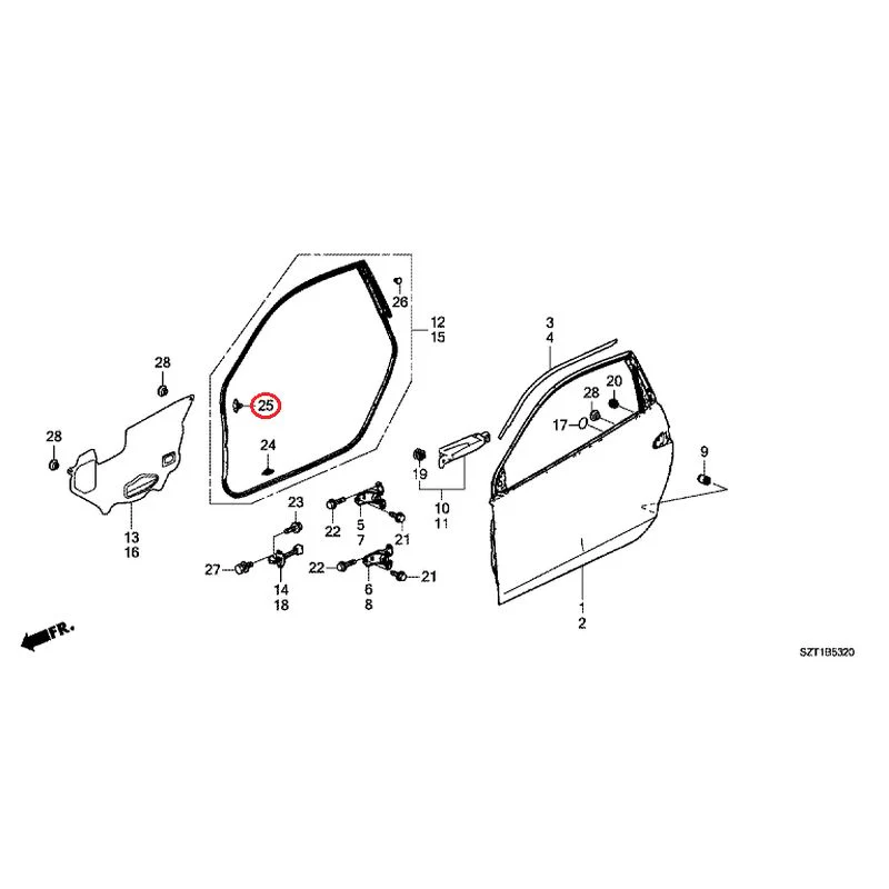 [NEW] JDM HONDA CR-Z ZF1 2012 Door Panels GENUINE OEM - Image 27
