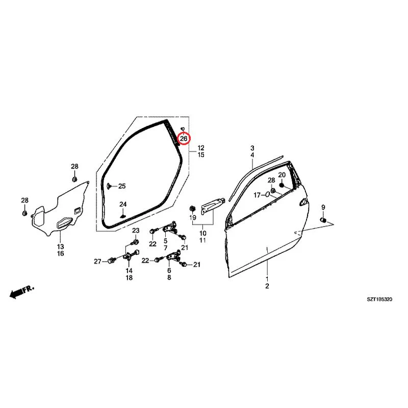[NEW] JDM HONDA CR-Z ZF1 2012 Door Panels GENUINE OEM - Image 28