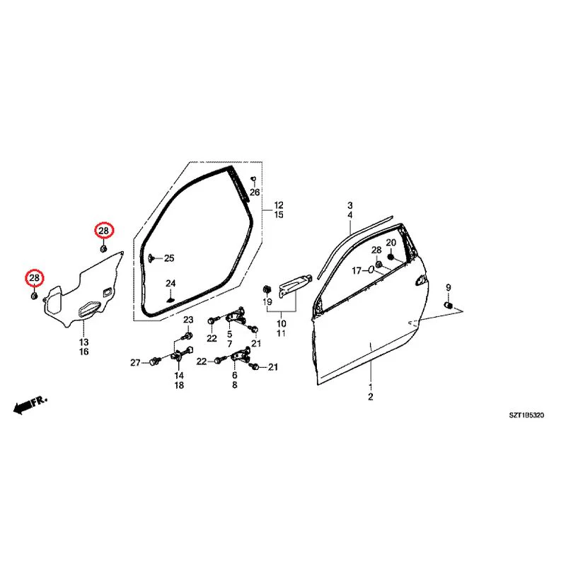 [NEW] JDM HONDA CR-Z ZF1 2012 Door Panels GENUINE OEM - Image 30