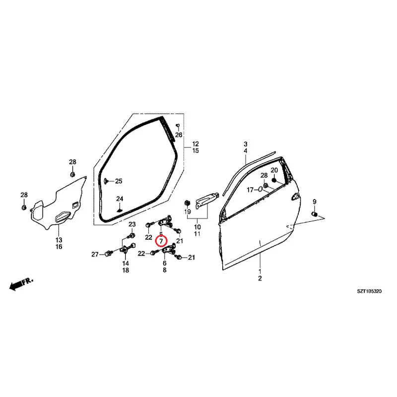 [NEW] JDM HONDA CR-Z ZF1 2012 Door Panels GENUINE OEM - Image 8