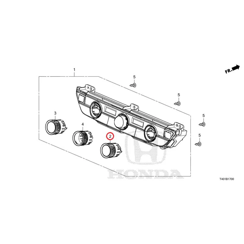 [NEW] JDM HONDA CIVIC FL5 2025 Auto Air Conditioner Control GENUINE OEM - Image 3