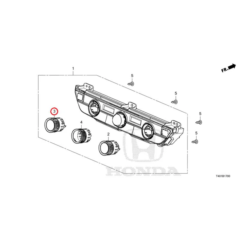 [NEW] JDM HONDA CIVIC FL5 2025 Auto Air Conditioner Control GENUINE OEM - Image 4