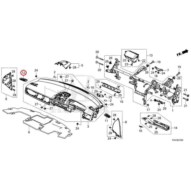 [NEW] JDM HONDA CIVIC FL5 2025 Instrument panel GENUINE OEM - Image 13