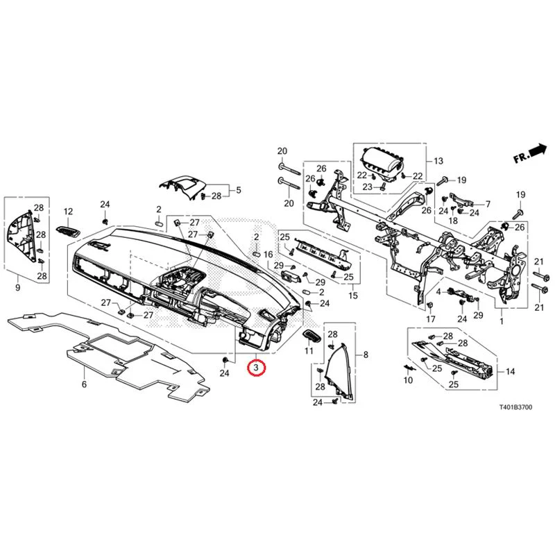 [NEW] JDM HONDA CIVIC FL5 2025 Instrument panel GENUINE OEM - Image 4