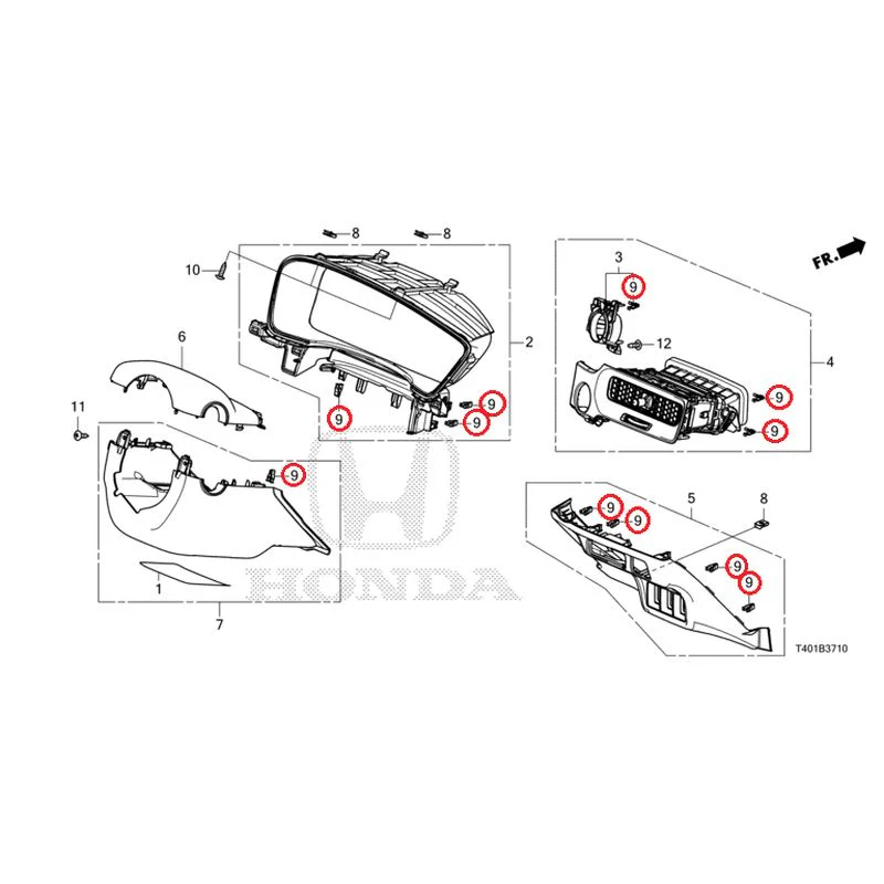[NEW] JDM HONDA CIVIC FL5 2025 Instrument panel garnish (driver side) GENUINE OEM - Image 10