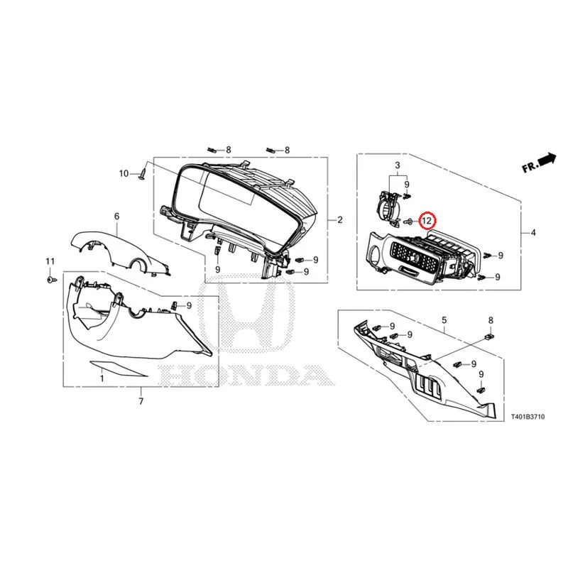 [NEW] JDM HONDA CIVIC FL5 2025 Instrument panel garnish (driver side) GENUINE OEM - Image 13