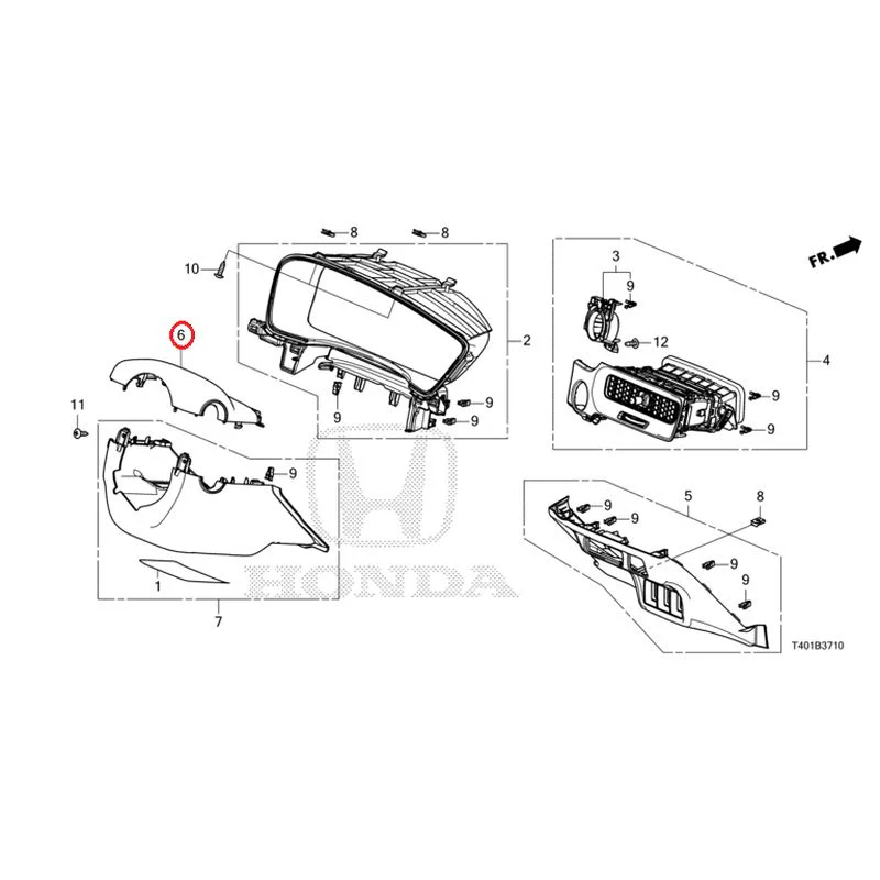 [NEW] JDM HONDA CIVIC FL5 2025 Instrument panel garnish (driver side) GENUINE OEM - Image 7