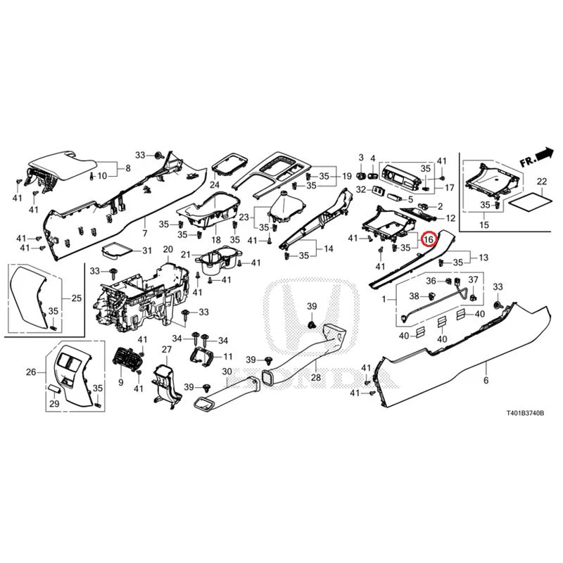 [NEW] JDM HONDA CIVIC FL5 2025 Console (MT) GENUINE OEM - Image 15