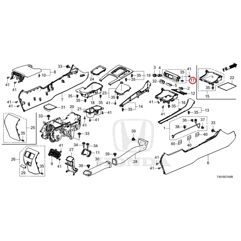 [NEW] JDM HONDA CIVIC FL5 2025 Console (MT) GENUINE OEM - Image 16