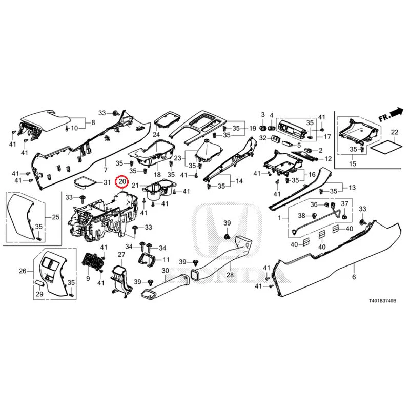 [NEW] JDM HONDA CIVIC FL5 2025 Console (MT) GENUINE OEM - Image 19