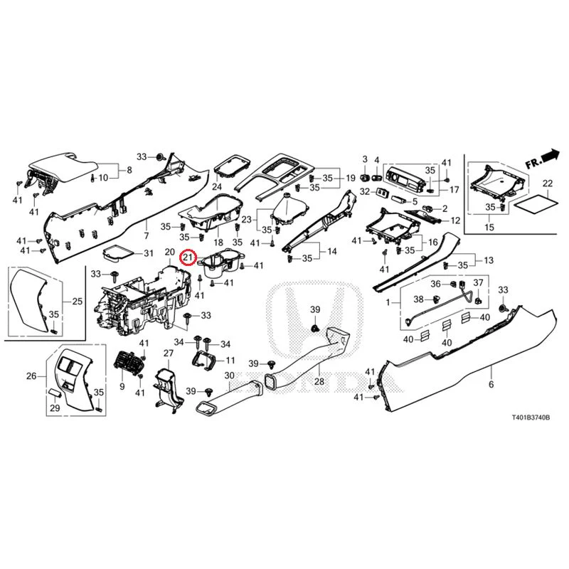 [NEW] JDM HONDA CIVIC FL5 2025 Console (MT) GENUINE OEM - Image 20