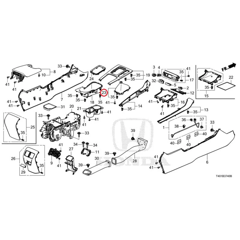 [NEW] JDM HONDA CIVIC FL5 2025 Console (MT) GENUINE OEM - Image 21