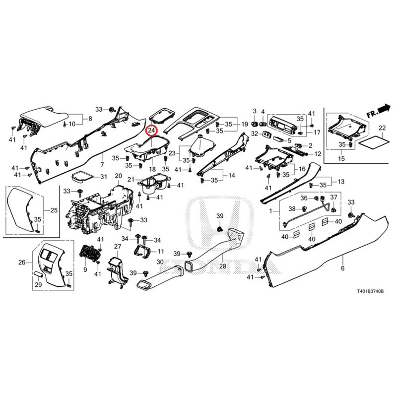[NEW] JDM HONDA CIVIC FL5 2025 Console (MT) GENUINE OEM - Image 22