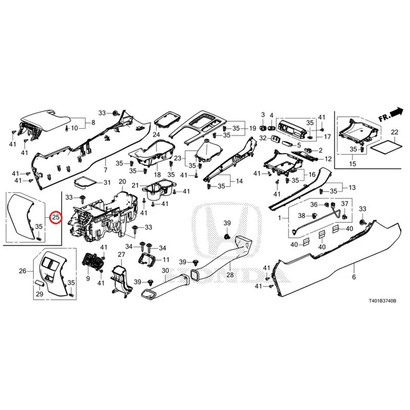 [NEW] JDM HONDA CIVIC FL5 2025 Console (MT) GENUINE OEM - Image 23