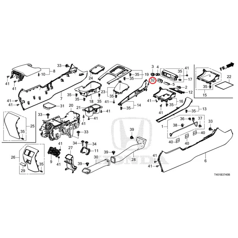 [NEW] JDM HONDA CIVIC FL5 2025 Console (MT) GENUINE OEM - Image 25