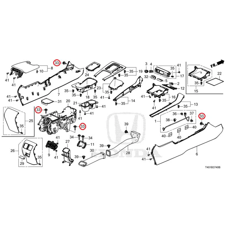 [NEW] JDM HONDA CIVIC FL5 2025 Console (MT) GENUINE OEM - Image 26