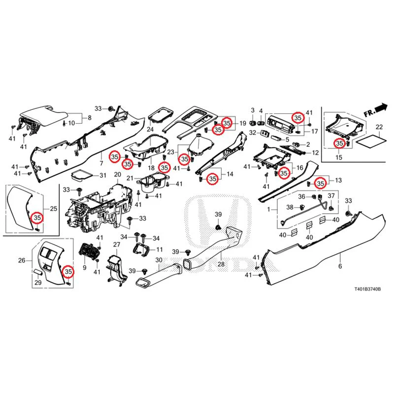 [NEW] JDM HONDA CIVIC FL5 2025 Console (MT) GENUINE OEM - Image 28