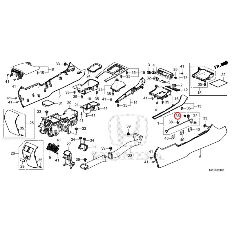 [NEW] JDM HONDA CIVIC FL5 2025 Console (MT) GENUINE OEM - Image 29