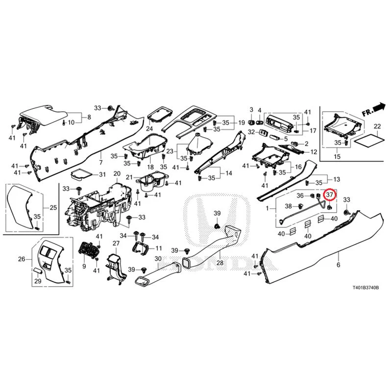 [NEW] JDM HONDA CIVIC FL5 2025 Console (MT) GENUINE OEM - Image 30