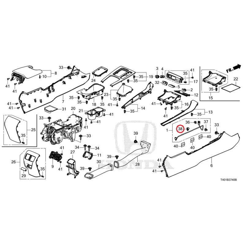 [NEW] JDM HONDA CIVIC FL5 2025 Console (MT) GENUINE OEM - Image 31