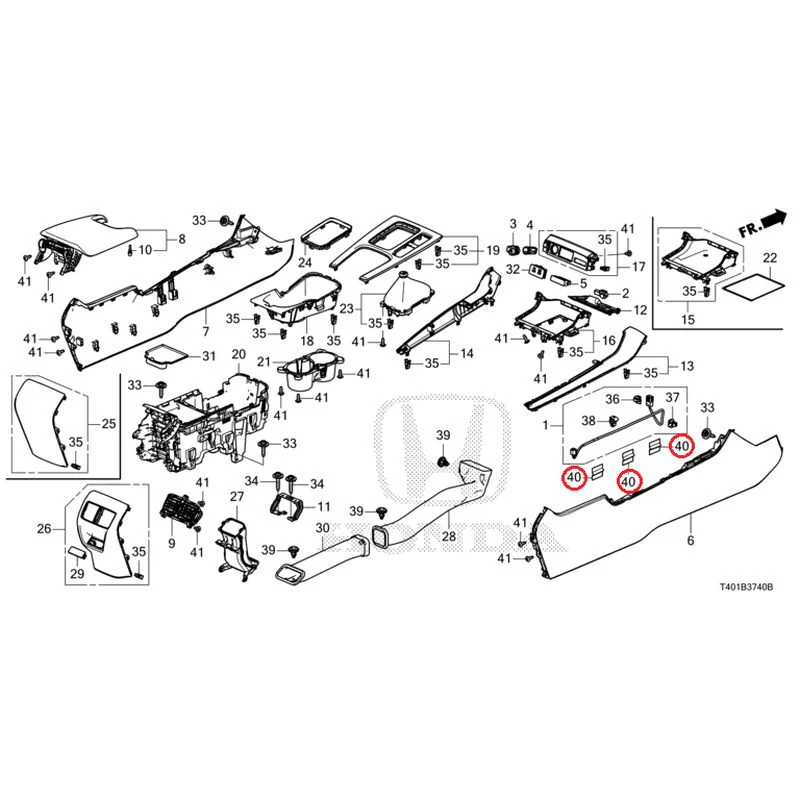 [NEW] JDM HONDA CIVIC FL5 2025 Console (MT) GENUINE OEM - Image 32