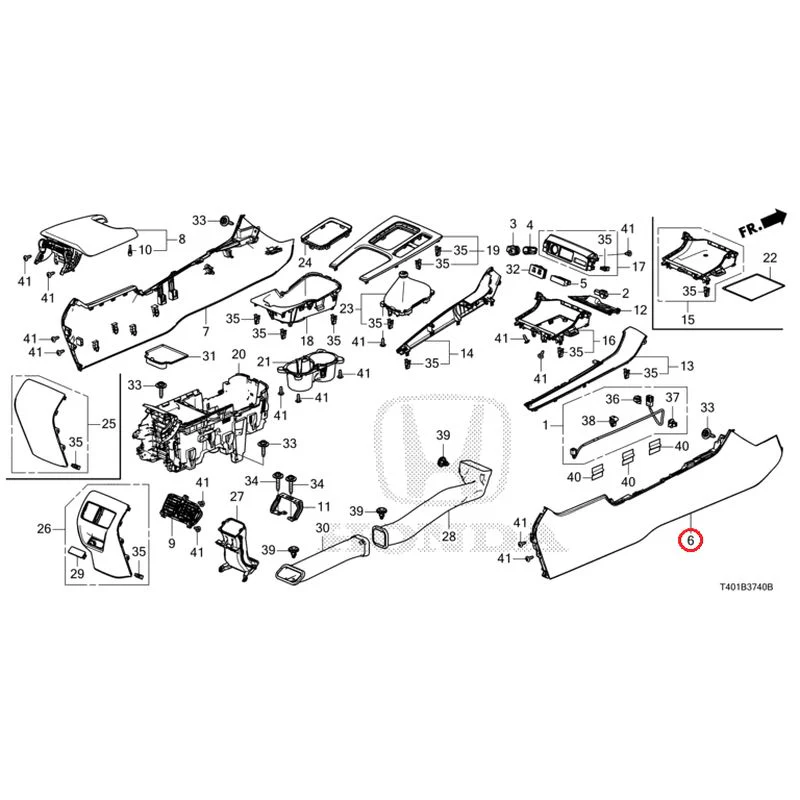 [NEW] JDM HONDA CIVIC FL5 2025 Console (MT) GENUINE OEM - Image 7