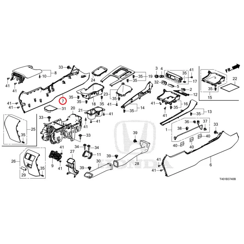 [NEW] JDM HONDA CIVIC FL5 2025 Console (MT) GENUINE OEM - Image 8