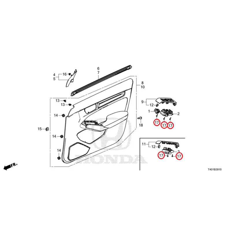 [NEW] JDM HONDA CIVIC FL5 2025 Front Door Lining GENUINE OEM - Image 18