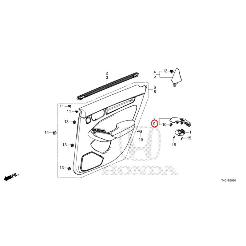 [NEW] JDM HONDA CIVIC FL5 2025 Rear Door Lining GENUINE OEM - Image 10