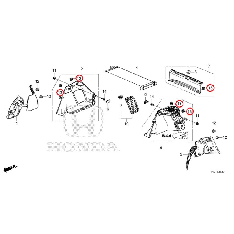 [NEW] JDM HONDA CIVIC FL5 2025 Side Lining GENUINE OEM - Image 11
