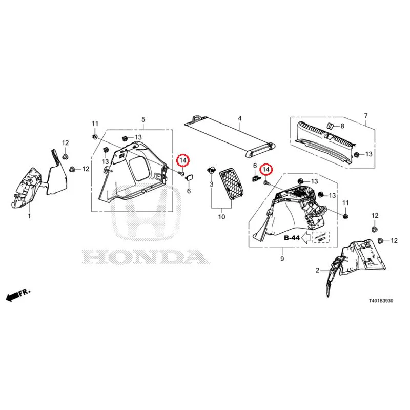 [NEW] JDM HONDA CIVIC FL5 2025 Side Lining GENUINE OEM - Image 12