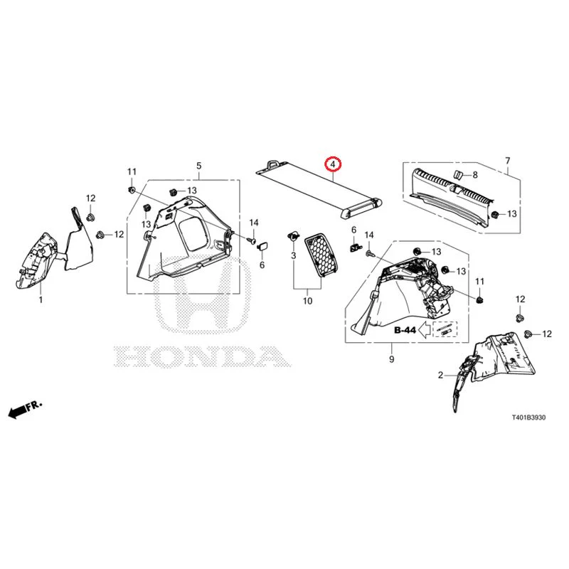 [NEW] JDM HONDA CIVIC FL5 2025 Side Lining GENUINE OEM - Image 3