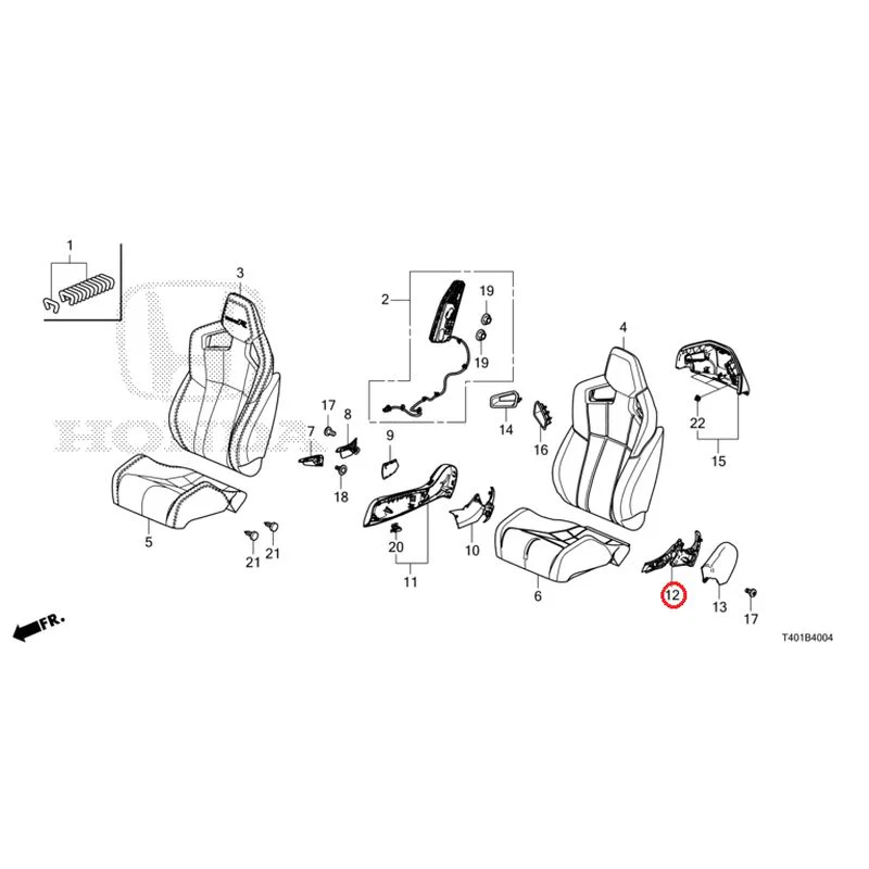 [NEW] JDM HONDA CIVIC FL5 2025 Front Seat (Driver Side) (Type R) GENUINE OEM - Image 13